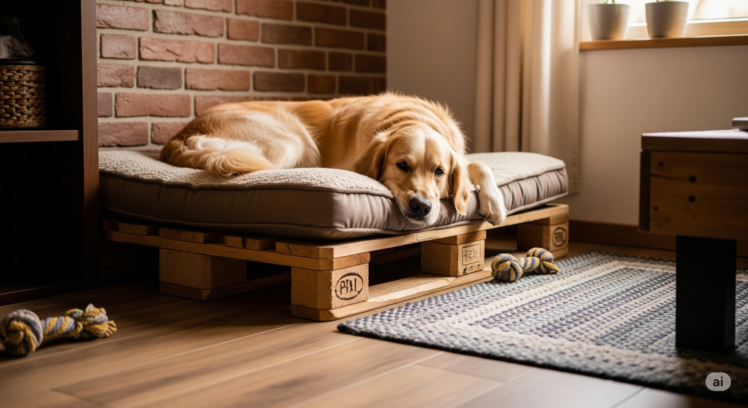 Jak zrobić łóżko dla psa z&nbsp;palet?
