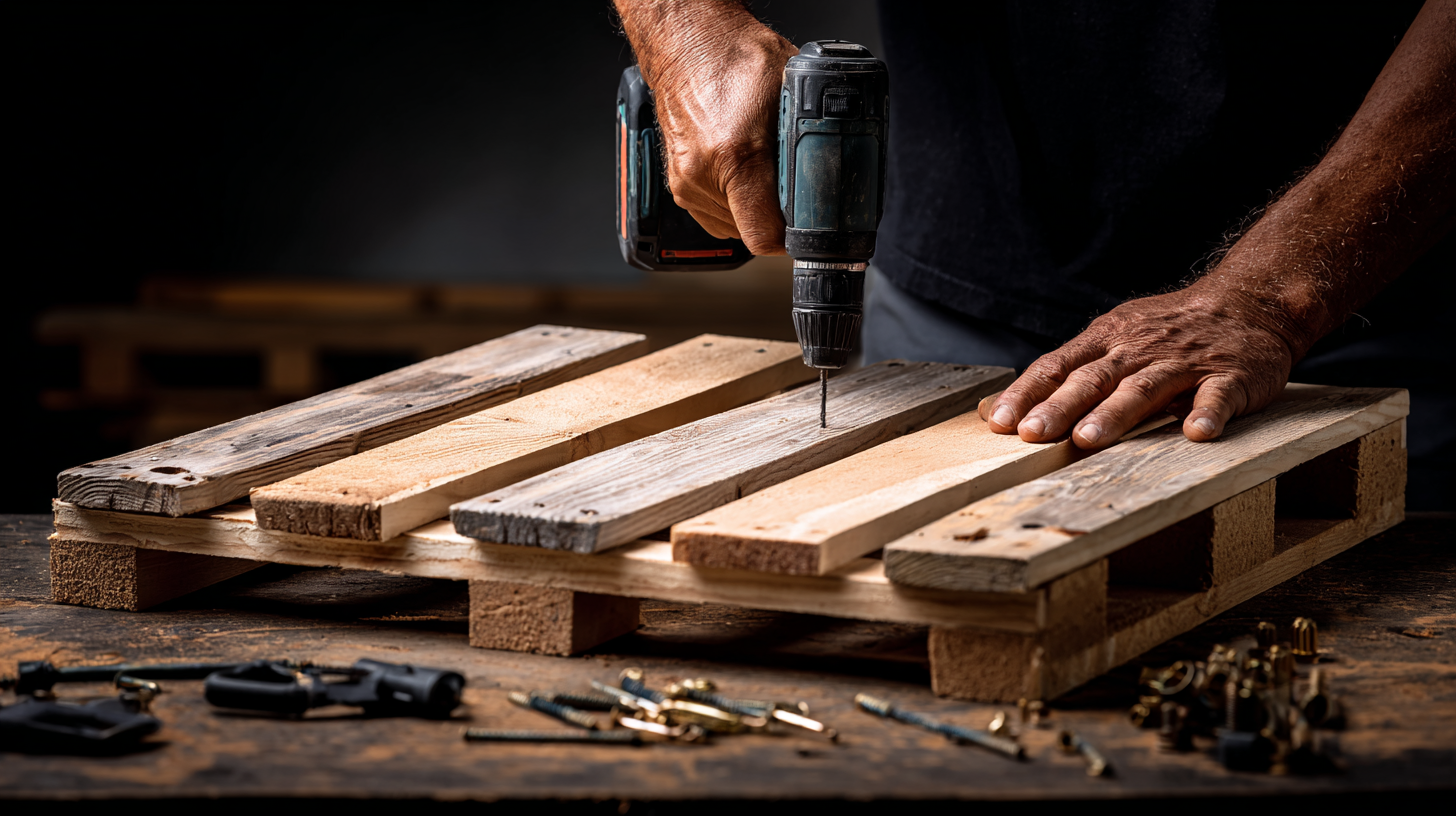 Prosty stół z&nbsp;palet na&nbsp;majówkę DIY. Jak zrobić krok po&nbsp;kroku?